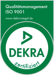 dekra-siegel Zertifikat ISO 9001:2015 (deutsch)